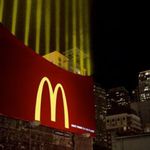 The McDonald's fry lights in Chicago. 